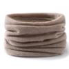 Women's 100% Pure Cashmere Neck Warmer - Stylish Solid Color Knit Scarf