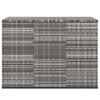 Garden Cushion Box PE Rattan 145 X 100 X 103 Cm Grey