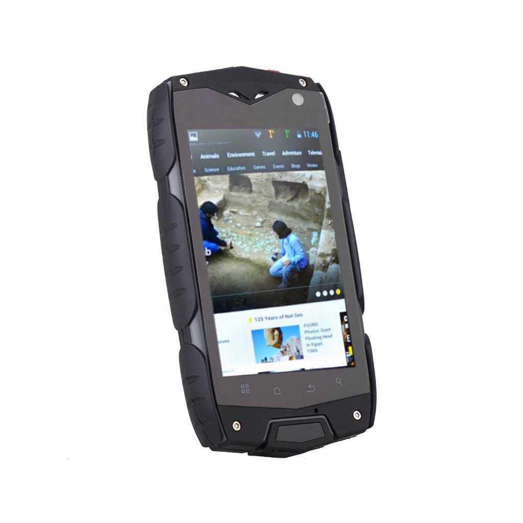 IP68 Smartphone Dustproof Shockproof Rugged Outdoor MSM8212 4.0 IPS 1GB RAM 4GB ROM 0.3 MP 5.0MP Dual Cameras