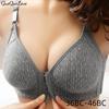 Front Buckle Bra Large Size No Steel Rings Mom Underwear Ladies Breathable Push Up Adjustable Thin Bra