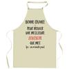 Tablier de cuisine - Louisette ça n'existe pas - Impression bretonne - Coton résistant - Imprimé en France