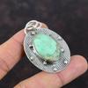 Pingente Variscite Joias Feitas à Mão Pingente de Prata Esterlina 925 Pingente de Pedra Preciosa Maravilhosa Últimas Joias de Design Elegante Pingente Presente Para Ele