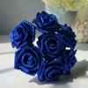 10pcs with Glitter Powder Bride Bouquet Wedding Party Decor Artificial Flowers Foam Roses Decoration Artificial Roses