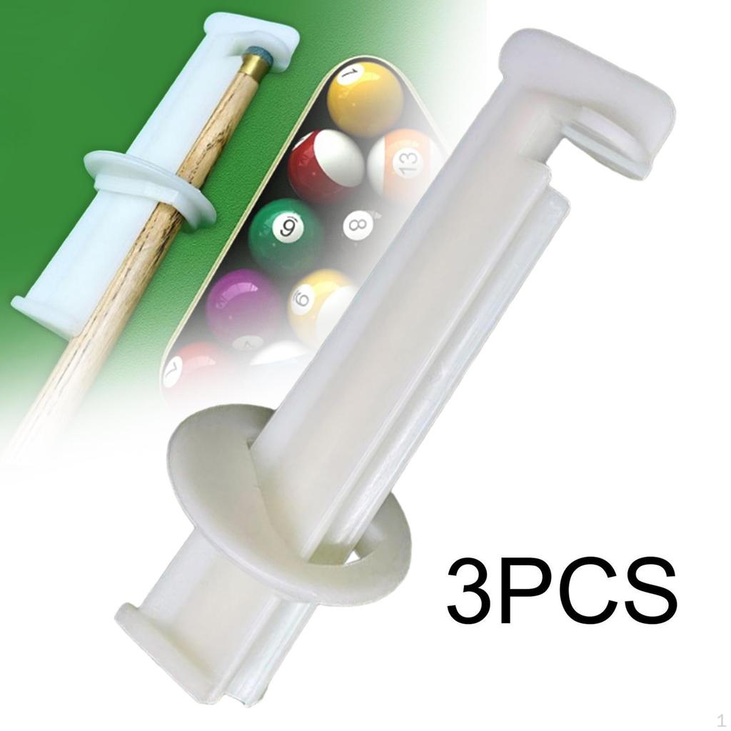 3 Pieces Billiard Cue Clamp Pool Repair Tip Repairing Practical Reusable