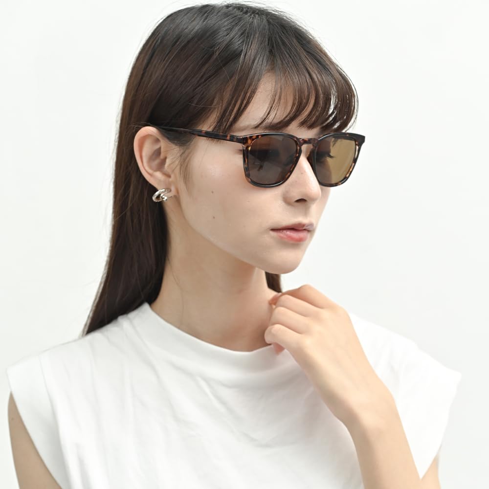 [FashionBerry] Demi X Brown Men's Sunglasses, 99% UV Protection, Wellington Style, Light-Colored Lenses, Lightweight, Fashion Eyewear (1050738-F-288)