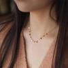 Evropa A Spojené státy Prasknout Malý Kulatý Přívěsek Ručně Vyráběný Klíční Kost Řetízek Choker Náhrdelník Dívka