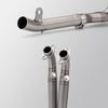 Stainless Steel Front Section 89 Cannon Muffler AR Silencer for CFMOTO 450SR - Easy Non-Destructive Installation