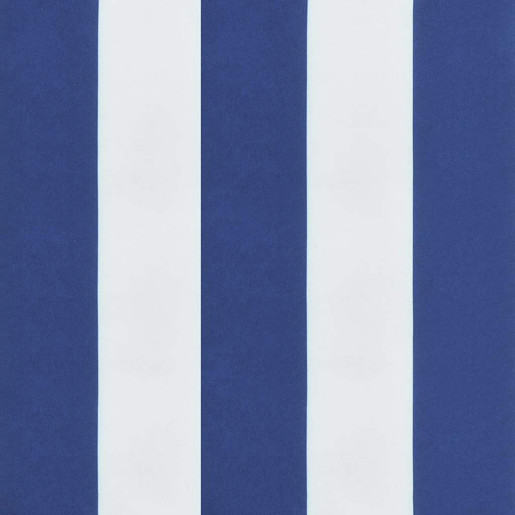 Pallet Cushion Blue and White Striped 80 X 80 X 12 Cm Fabric