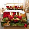 3D Christmas Printing Household Bedding Single Bed Double Bed Full Size Pillowcase and Quilt Cover 2/3 Bedroom Household Supplies