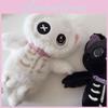 Cyberpunk Skeleton Cat Plush Toy With Glowing Night Face And Stylable Hair Soft Otter Fur Gift