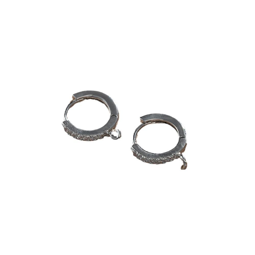 Simple Metal Earrings For Women, French Personalized Accessories, Versatile Earrings, Zircon Earrings, Ear Buckles.