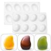 Moule à Pâtisserie Mousse Cake Français Mangue Poire Forme Fruitée Dessert Silicone Moule Pour Bricolage Chocolat Pudding