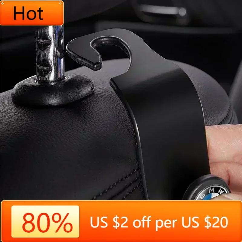 New 2025 E90 For BMW 1/2Pcs Auto Seat Headrest Hook Storage Hanger For BMW M M3 M5 F10 F30 F20 E28 E30 E34 E36 E39 E46 E91