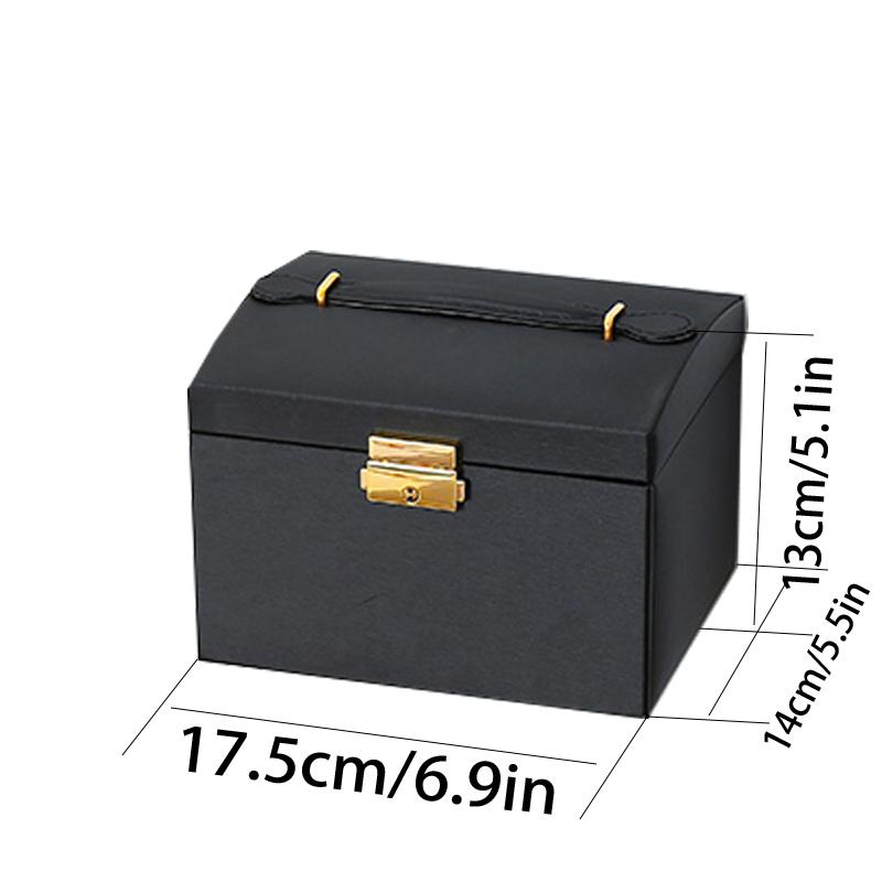 1 Three-layer Large Capacity Beaded Pearl Necklace Bracelet Ring Box Necklace Box Watch Storage Box Jewelry Earrings Box