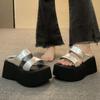 Platform Slippers Women's Sandals Summer Wear Fashion 2026Style Increase Sandals Casual Everything Muffin Flip-flops Beach Shoes