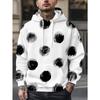 Felpa con cappuccio stampata digitalmente 3D, taglia grande, unisex, per uomo e donna, alla moda e casual, per l'inverno/l'autunno