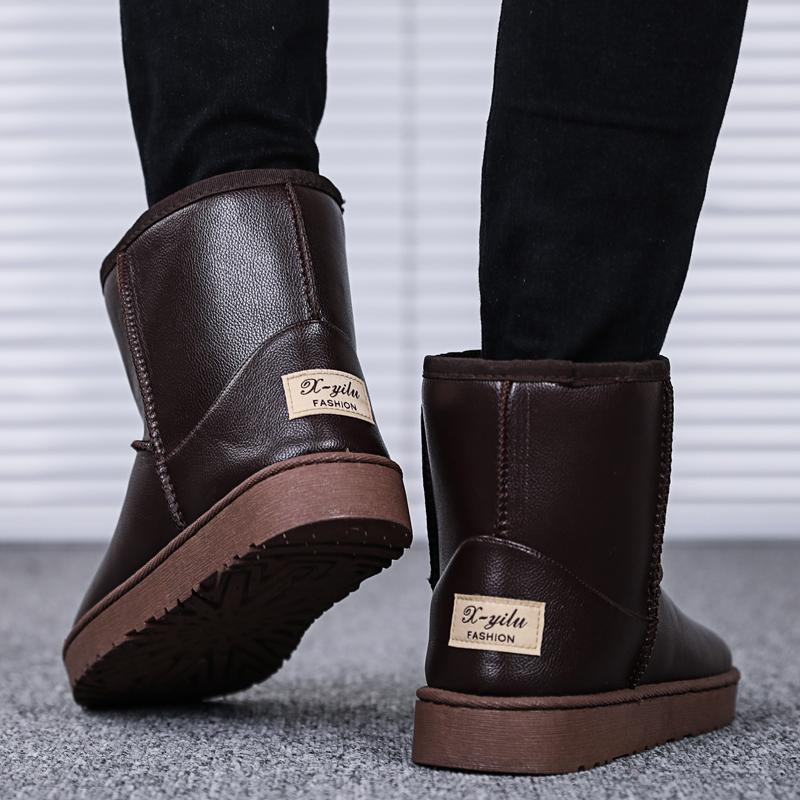 Men's Boots Winter High Quality Non Slip Boots Fleece To Keep Warm Boots 2024 New Men Winter Shoes Outdoor Waterproof Snow Boots