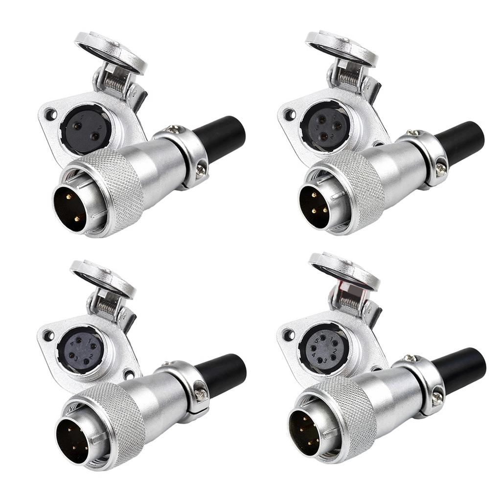 Upgrades Aviation Connector Waterproof Plug Male Square WS16TQ+ZG Male set Alloy Simple Installation for WEIPU