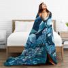 Manga Glaceons Night Theme Blanket Travel Office Flannel Throw Blanket For Outdoor Warm Soft Pokemoned  Quality Bedspread Gift