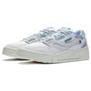 Li Ning 001 Btc Prm Tyg Syntetiskt Läder Nötkreatursspaltläder Slitstark Andningsbar Låg Topp Skateskor Dam sneaker Vit Blå AGCT004-1
