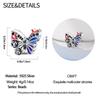 Copper Metal Purple Series Crystal Castle Bear Trojan Pendant Bead Component Dark Night Butterfly Bead Components Charm Bead Components Compatible