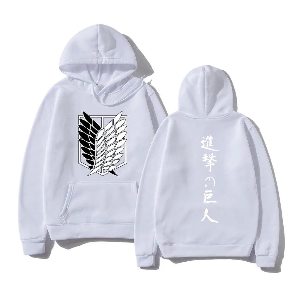 Atak Tytanów Mody unisex Bluzy Bluzy Japońskie Anime Bluza Z Kapturem Swetry Topy Shingeki No Kyojin Uniseks Ubrania Z Kapturem