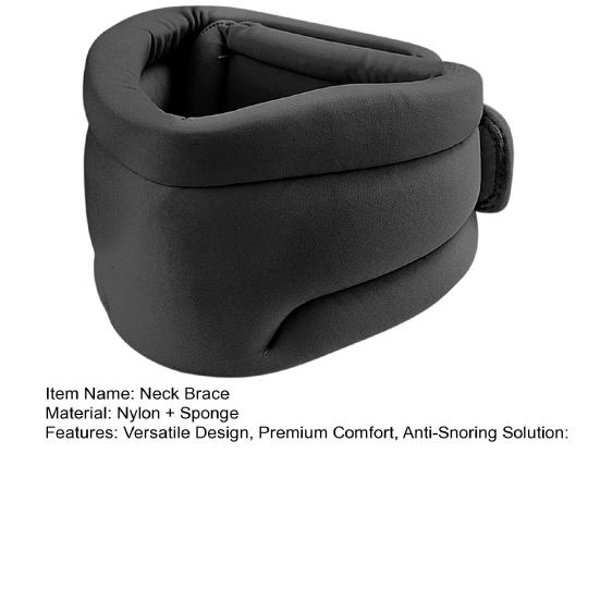 Neck Brace for Sleeping All-Round Support Anti Snoring Adjustable Neck Support Brace for Neck Correction Soft Foam Wraps Effective Neck Pain Relief