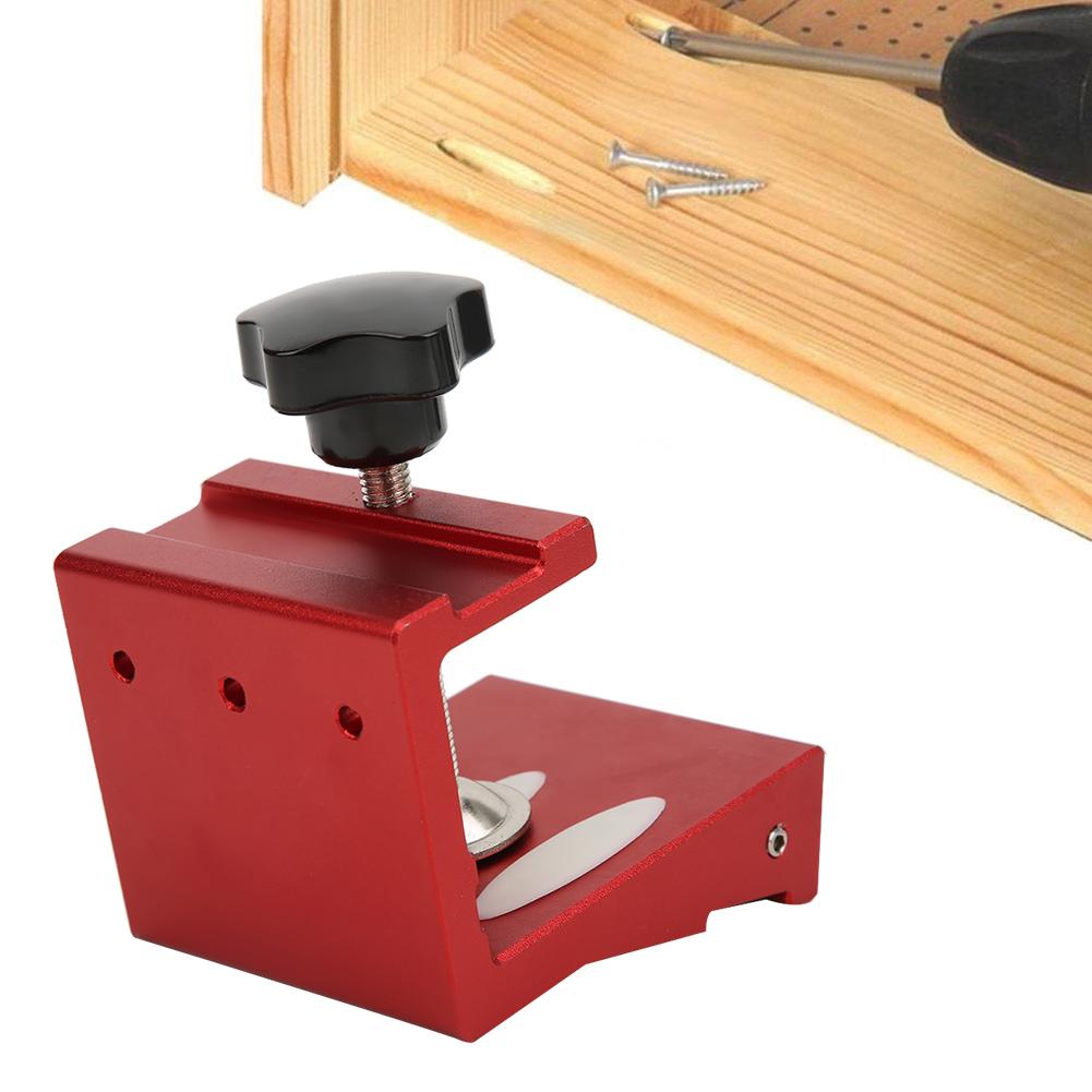 Woodworking Hole Punching Tool Hole Drill Aluminum Alloy Household Woodworking Hole Punch Tool Red/Blue