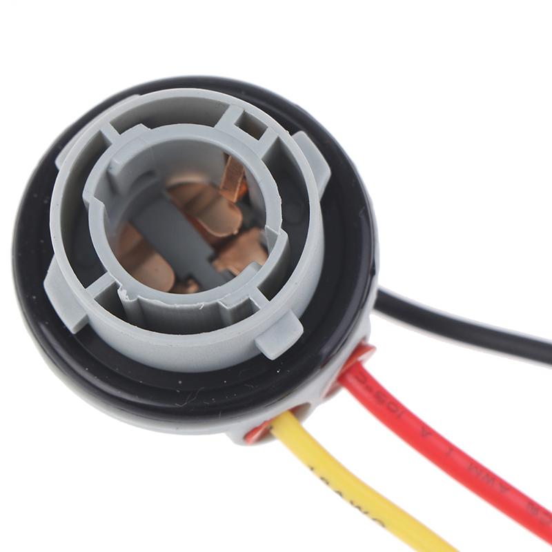 2Pcs 1156 1157 Bulb Socket Bay15D Lamp Holder P21/5W Adapter Base Connector