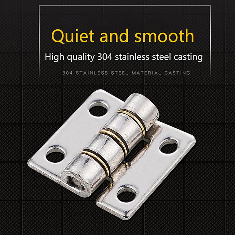 Thicken 304 Stainless Steel Miniature Loose Small Hinge High Quality Durable Flat Silent Hinge For Aluminum Doors Bathroom Door