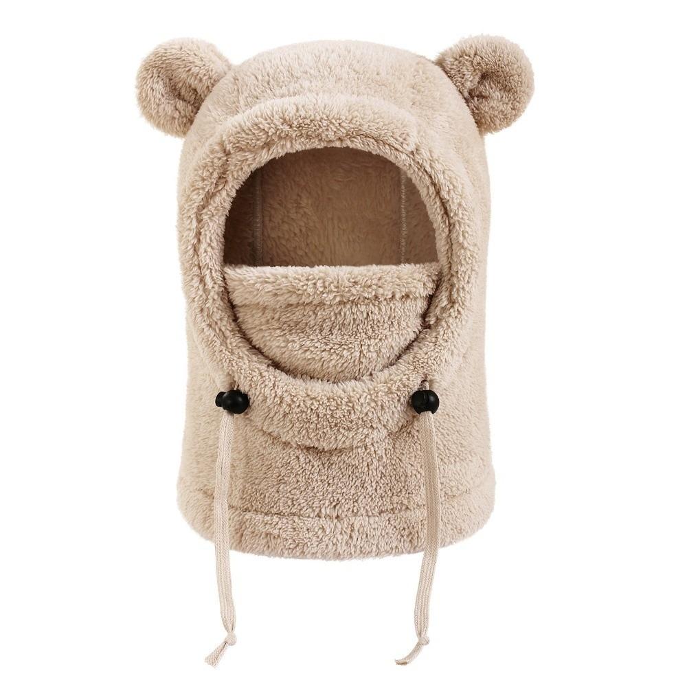 Windproof Kids Hat Scarf Mask Set Cute Animal Ears Ear Protection Hat New Beanie Caps Kids