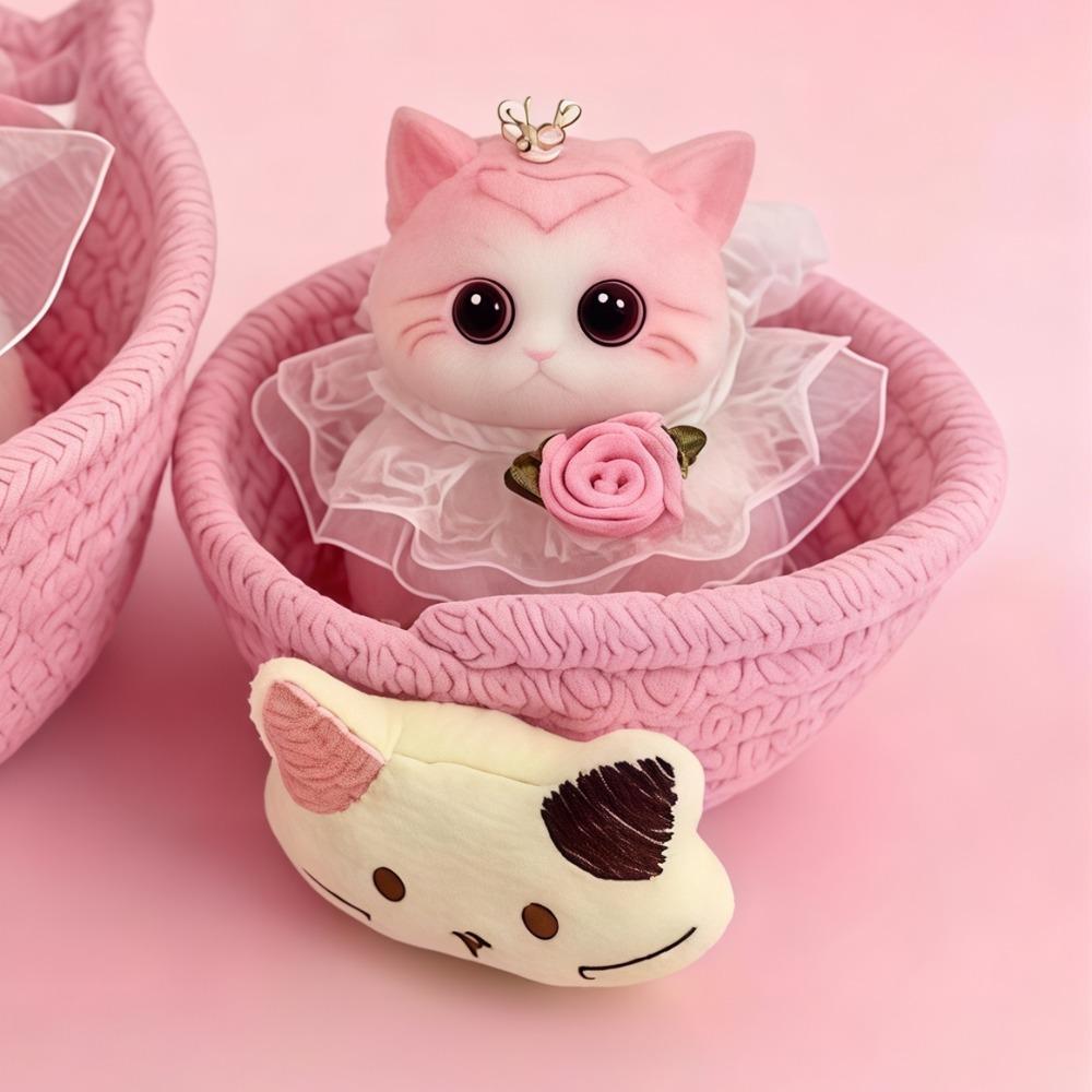 Simulated Cat Slow Rebound Doll Stretchable Cute Squeeze Doll New Anxiety Relief Toy Birthday Gift