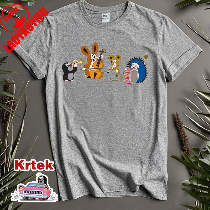 Women Men Animal Cute TShirts Krtek The Mole Nostalgia Cotton Clothes Fashion Short Sleeve Round Collar Tees Shirt Classic Tops