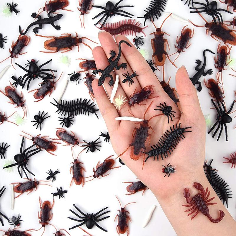 5/10pcs Funny Toys Simulation Bug Spider Centipede Scorpion Cockroach Plastic Prank Bug Funny Scary Trick Props for Kids TMZ