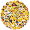 50Pcs Cute Funny Yellow Duck Stickers for DIY Decor Stationery Suitcase Water Bottle Phone Laptop Skateboard Scrapbooking