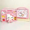 For IPad 9 8 7th Air 2 3 4 5 Mini 6 10.9 Pro A16 11 Inch Child Case Cartoon Hello Kitty Bracket Silicone Tablet Protective Case