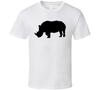 Noshörningssilhuett Djurriket Grupp Halloweenkostym T-shirt Herr Dam T-shirts Topp
