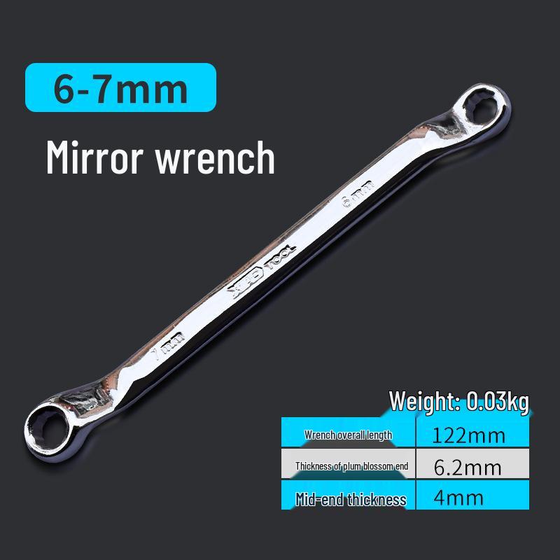Spiegelafwerking Dubbelzijdige Ringsleutelset: 8-55mm Brillen- & Autoreparatiegereedschap