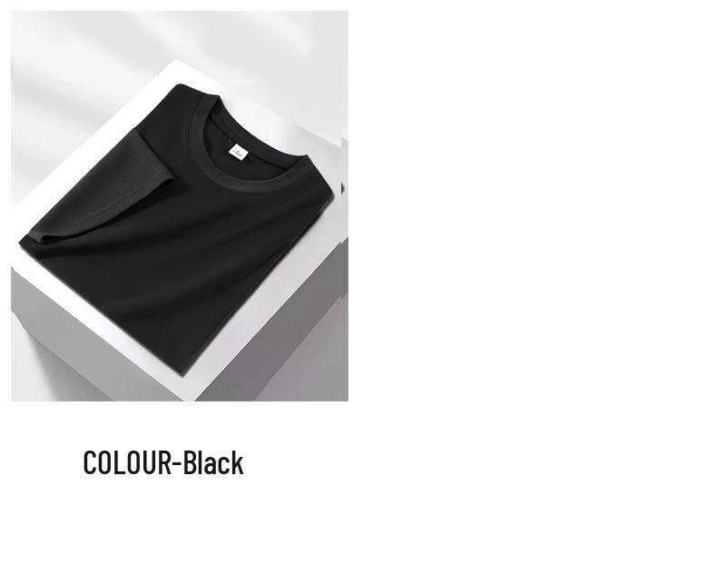 Women's Double-Sided Mercerized Cotton Slimming T-Shirt: Cool, Breathable, Plus Size, Regular Shoulder, Round Neck, Short Sleeve, Summer Wear.