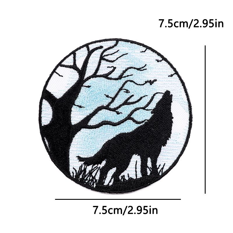 Iron On Embroidered Patch Outdoor Adventure Design Cosmic Mushroom Astronaut For Denim Jacket Hat Bag DIY Customize Decoration