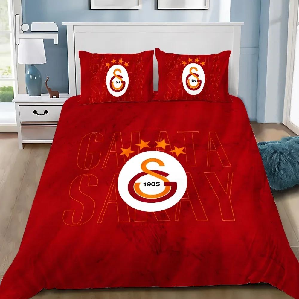 Galatasaray 3D-printat sängkläder Fotbollsklubb Påslakan Örngott för Vuxen Flicka Pojke Födelsedagspresent