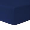 Fitted Sheet - HOMEROKK - 160 X 200 Cm - 100% Cotton - Navy Blue - Waterproof Mattress Protector