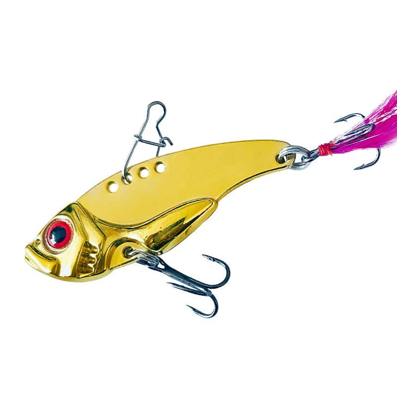 7g12g Vib Metal Lure Przynęty z kotwiczkami Pióra Przynęty dalekiego zasięgu do wód słodkich