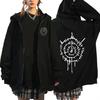 Astarion Print Zipper Hoodie Men Casual Fashion Oversized Zip Up Sweatshirt Unisex Coats Pullover Hoody Harajuku
