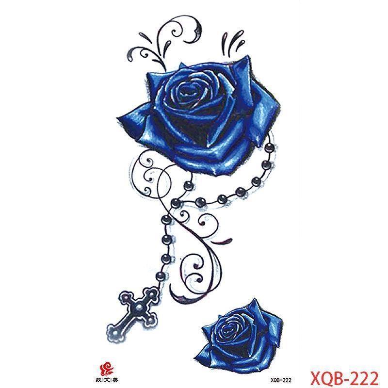 NEW 1PCS Waterproof Tattoos Temporary Tattoo Sticker Flowers Rose Body Tattoos for Women Art Arm Hand Tattoos Wolf Tiger Lion Painting Tatoos