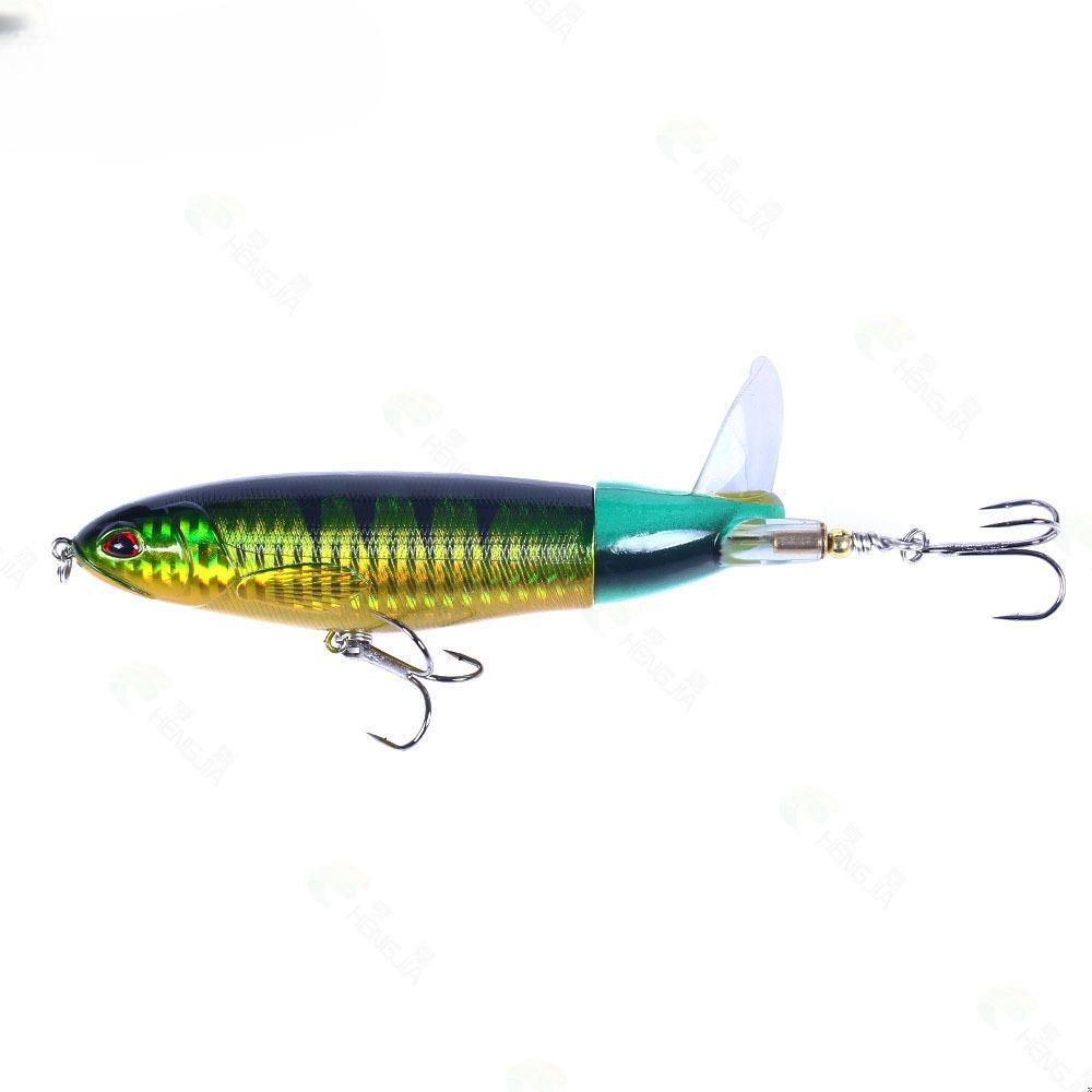 1 Pcs 11cm/14cm Bait Propeller Water Surface Tractor Rapid Vibration Pencil Plastic Hard Bait Simulation Bait Fishing Gear