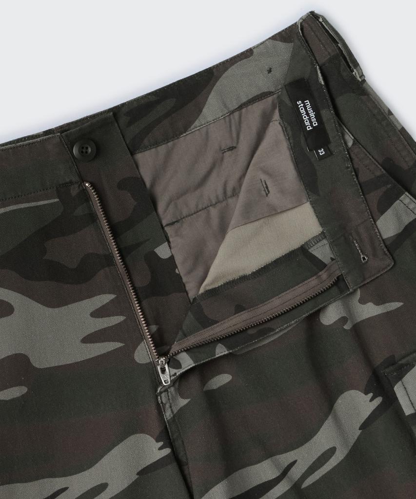 Musinsa Standard Camouflage Extra Wide Cargo Pants [Khaki/Camo]