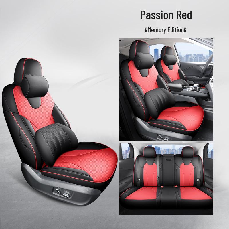Neues Modell Vollleder Autositzkissen für Hongqi EQM5 - Universelle Passform, Ganzjahresnutzung, Fünfsitzer