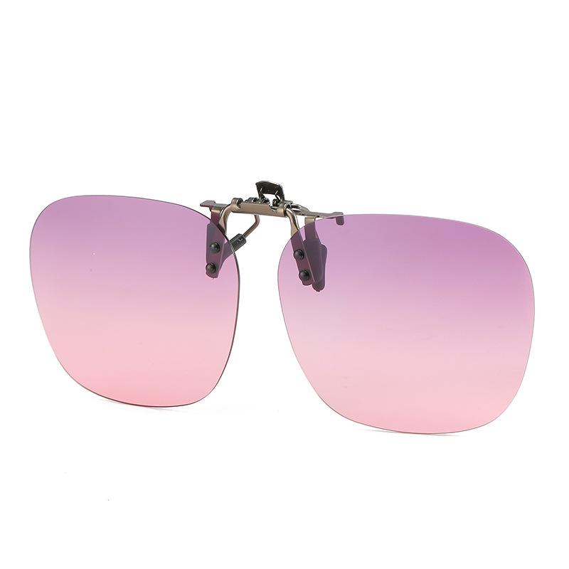 2025 Polarized Rimless Polygonal Clip-on Sunglasses for Day/Night Outdoor, Fishing, and Driving