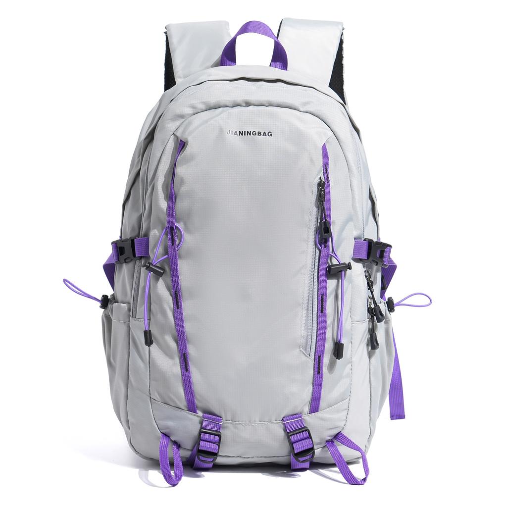 School Bag, Outdoor Sports Mountaineering Bag, Large Capacity Short Trip Bag, Workwear-style Hiking Backpack, Female College and High School Student